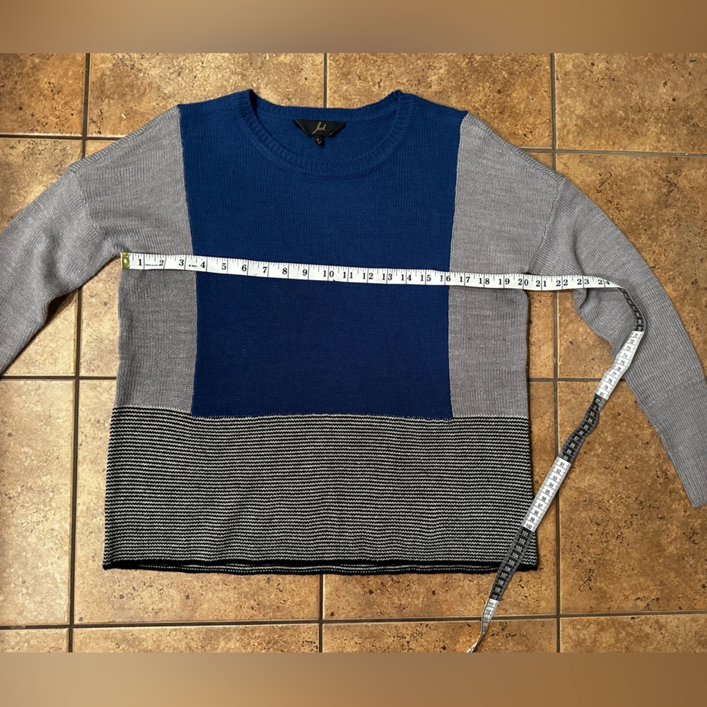 Jack Color Block Sweater Size Small Blue Striped - Picture 4 of 7